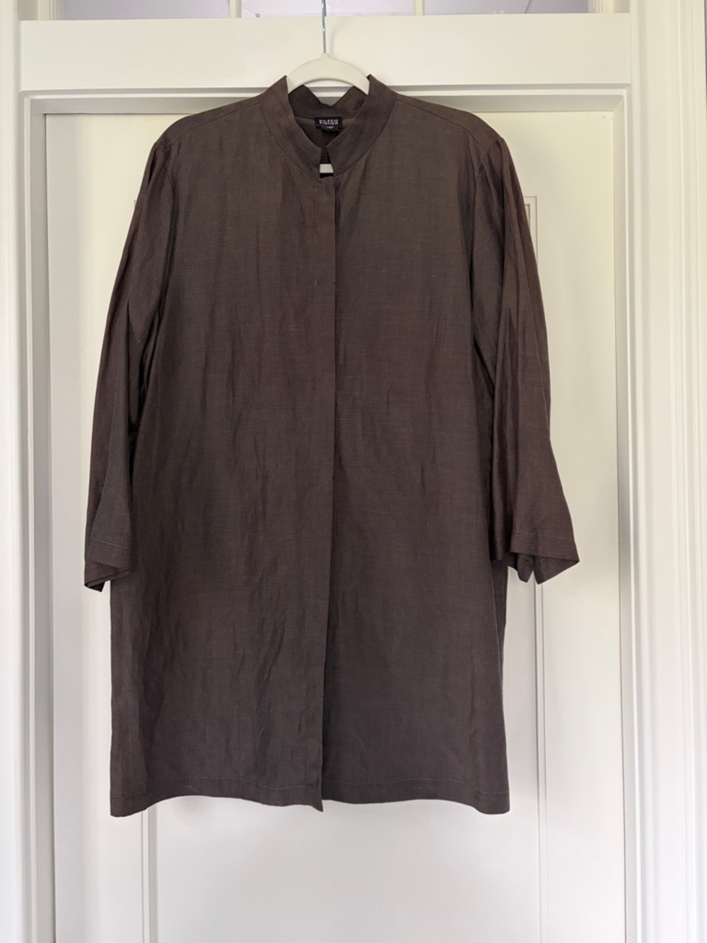 Vintage Eileen Fisher Dark Taupe Jacket/Tunic - Size L